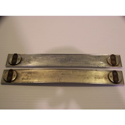 1965 1966 PLYMOUTH BARRACUDA DOOR PANEL EMBLEMS OEM #2571292