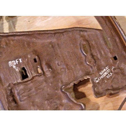 Vintage Burwood MCM 3D Molded Resin Wall Plaques Country Fisherman & Blacksmith
