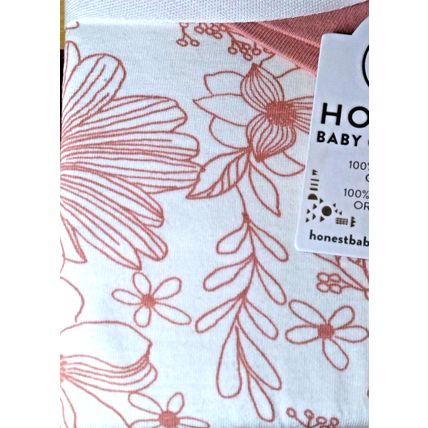 Honest Baby Clothing Organic Stroller Pink Blanket & Cap Set Baby Shower NEW