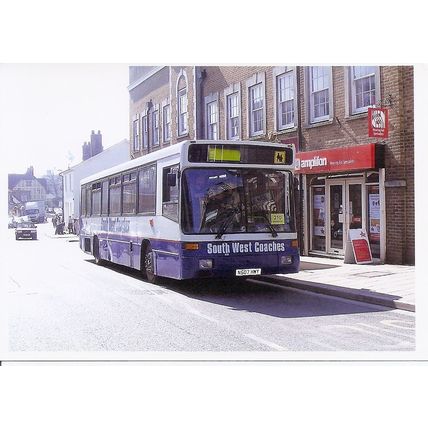 Colour Photograph of South West Coaches Ltd. - N507 HWY ex. Keighley & District