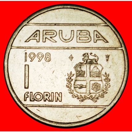 Ⰶ NETHERLANDS (1986-2013): ARUBA ★ 1 FLORIN 1998! BEATRIX ★LOW START★NO RESERVE