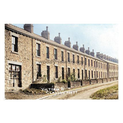 ptc5109 - Yorks - Early Terraced Houses on Victoria St. Clayton West - print 6x4
