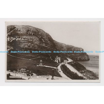 C015832 Llandudno. Entrance to Marine Drive. G. R. Thompson. The Post Card King