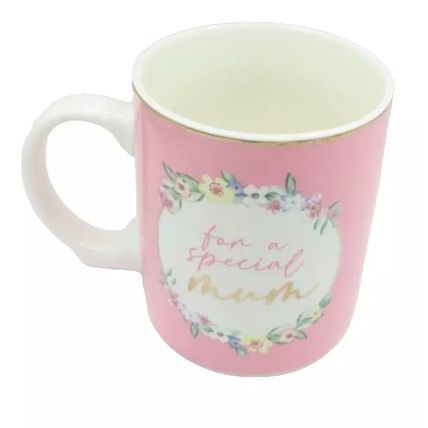 Mum Mug for a Special Mum Pink Floral 9.5 CM Ceramic Mothers Day Gift Tableware