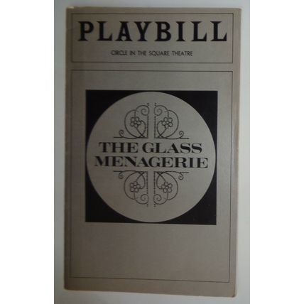THE GLASS MENAGERIE - PLAYBILL - DECEMBER 1975. Maureen Stapleton, Rip Torn...