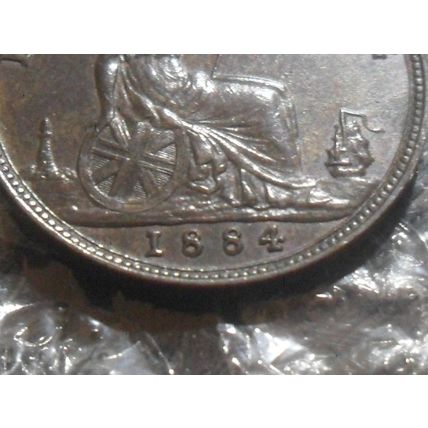 1884 Victoria farthing.