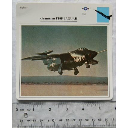 Grumman F10F Jaguar - USA - Fighter - Collectors Club Card