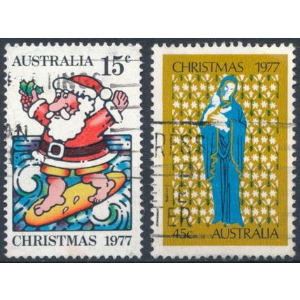 Christmas - Australia 1977 - FH - SG 655/6 (B)