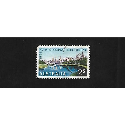AUSTRALIA STAMP - 2 SHILLING - 1956 - XVIth OLYMPIAO MELBOURNE. #AUS/71.