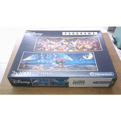 DISNEY Panorama Jigsaw Puzzles (2 x 1000 Pieces) Clementoni