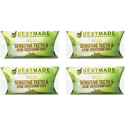 4PK Natural Products Toothache & Nerve Pain in Jaw Bio 23 300 Pellets Organic