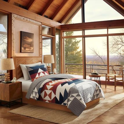 PENDLETON Explorer Twin Quilt Bedding Set with 1 Sham Premium Cotton Lightweight