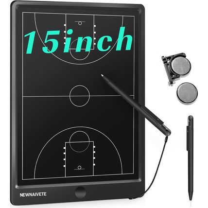 Electronic Basketball Coach Board - Premium Tactical Marker Board with Large LCD