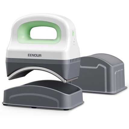 EENOUR Hat Press Machine, Mini Heat Press for Caps with 3 Heating Levels & Auto-