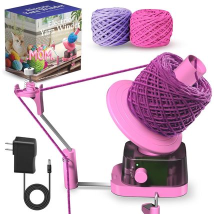 Yarn Winder, Electric Yarn Ball Winder for Crocheting, Efficiently Cake with Str
