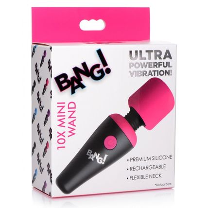 10X Ultra Powerful Silicone Mini Massage Wand USB Rechargeable Cordless Massager
