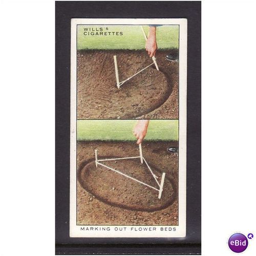 WILLS - 1938 GARDEN HINTS NO 21 Marking out Flower Beds Mint
