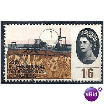 1964 SG654p 1/6d Geographical Phosphor Fine Used. .