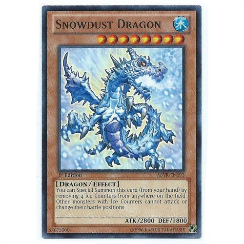 YuGiOh Abyss Rising - ABYR-EN093 - Snowdust Dragon - 1st Edition