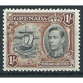 Grenada 1938 SG160 1/- Black & Brown Mounted Mint .. ..
