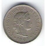 SUISSE 5 RAPPEN 1963