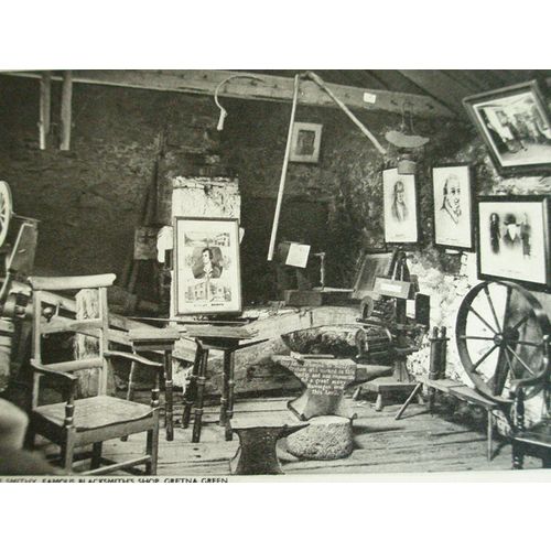 Postcard, Interior Of Smithy - Gretna Green, Dumfriesshire, Scotland R. Rennison