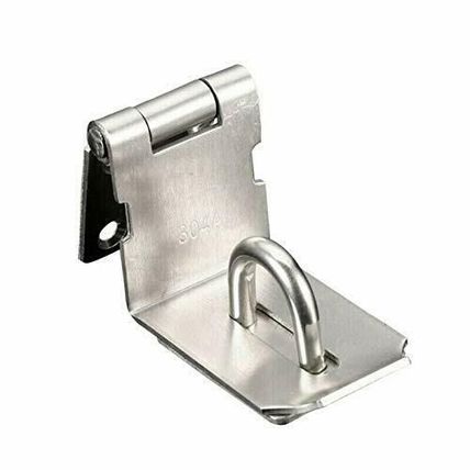 S Rustproof Stainless Steel 90 Degree Right Angle Door Padlock Plate Hasp Latch