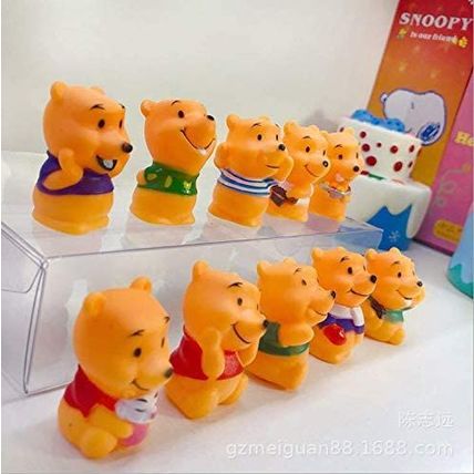 Cute 10pcs Winnie the Pooh Children Toy Doll Cake Accessories Gift