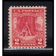 645 2c Valley Forge Just Clears MNH O1122