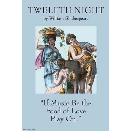"If Music Be the Food of Love, Play on" 20 x 30 Poster"