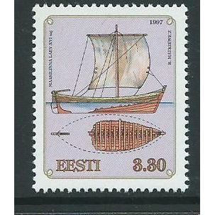 estonia stamps sg296 1997 sg296 sailing hips unused maybe no gum