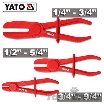 Yato professional fuel flexible line clamp cutter clamp set 3 pcs (YT-0840)