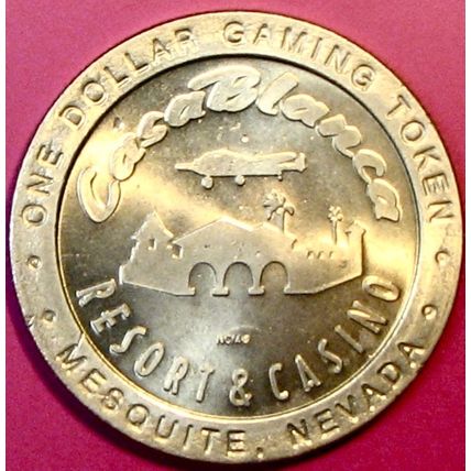 Casablanca. $1 Casino Token. Mesquite, NV. R25.