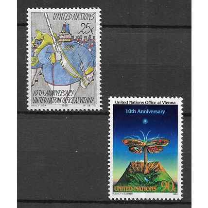 United Nations-New York 1989 U.N. Vienna Information Centre MNH set S.G. 561-562