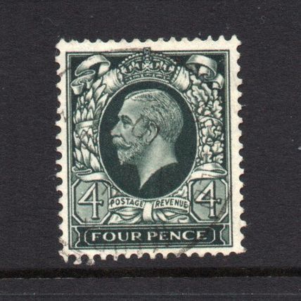 George V - 1934-36 - 4d Deep Grey-Green (sg445) Used #1