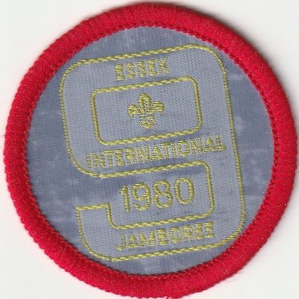 Scout Badge UK Jamboree - 9th Essex 1980 Used (J1)