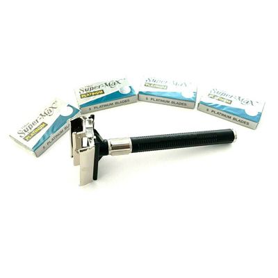 Classic Old Fashion Safety Razor Plus Razor Blades Set Kit[ ]