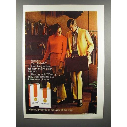 1971 Viceroy Cigarette Ad - Pigskin?