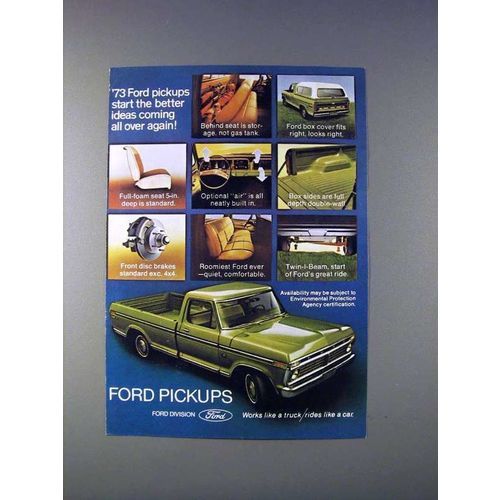 1973 Ford Pickup Truck Ad - Better Ideas