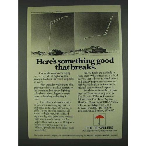 1978 The Travelers Insurance Ad - Good That Breaks