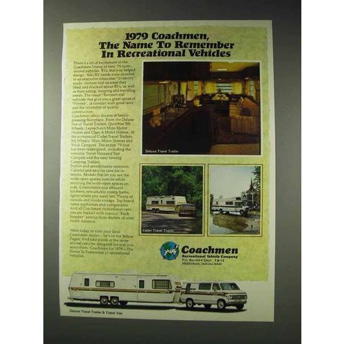 1979 Coachmen Deluxe Travel Trailer, Leprechaun RV Ad