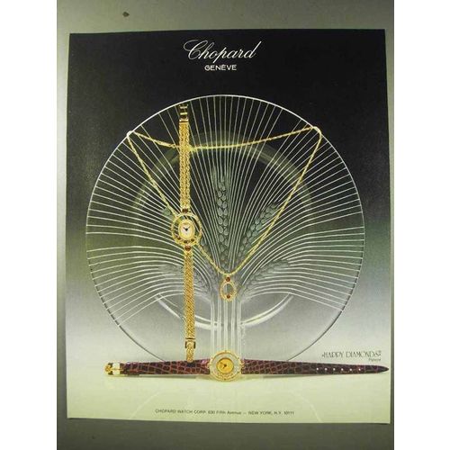 1984 Chopard Watches Ad - Happy Diamonds