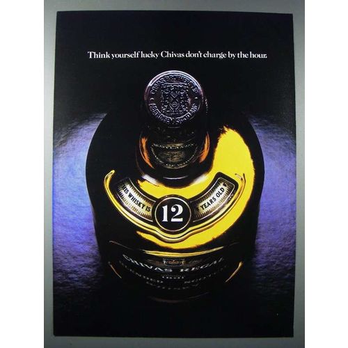 1984 Chivas Regal Scotch Ad - Think Yourself Lucky
