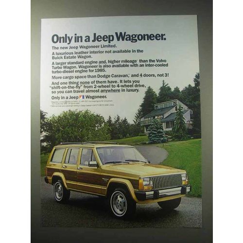 1985 Jeep Wagoneer Limited Truck Ad - Only In a Jeep