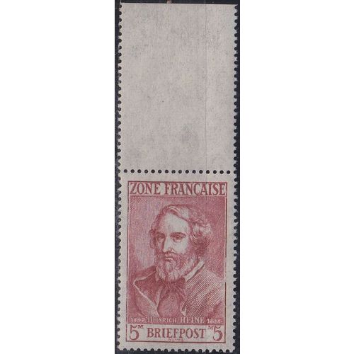 GERMANY Alliiert Franz. Zone [Allgemein] MiNr 0013 ( **/mnh ) [01] Oberrand