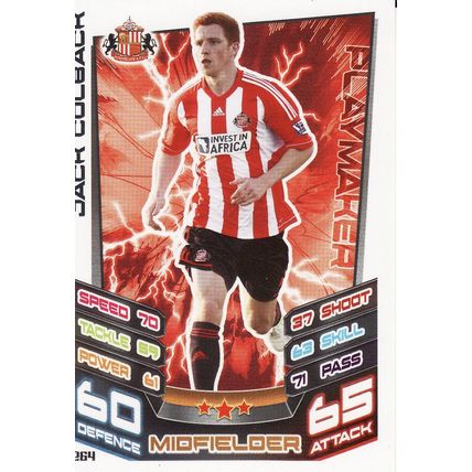 Match Attax 2012/2013 264 Jack Colback Sunderland