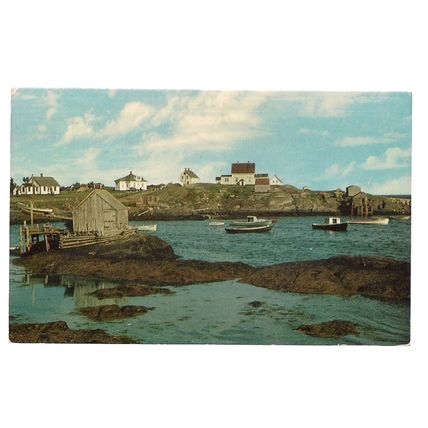 BLUE ROCKS, NOVA SCOTIA. CANADA unused vintage postcard
