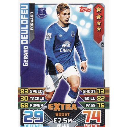 Match Attax 2015/2016 Extra UC6 Gerard Deulofeu Everton