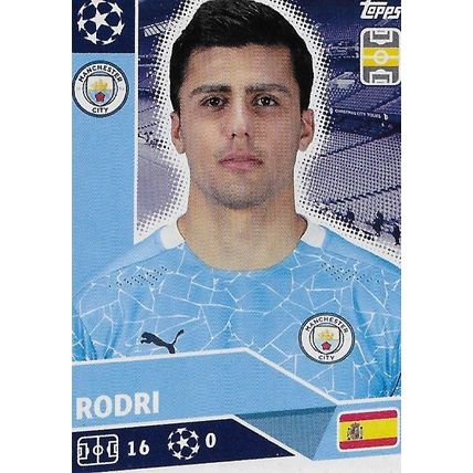 Topps UEFA Champions League 2020/21 Stickers: MCI9 - Rodri