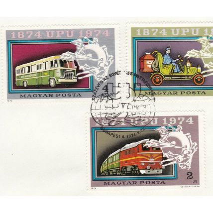 Hungary 1974 FDC Magyar Posta Universal Postal Union aviation first day cover X2